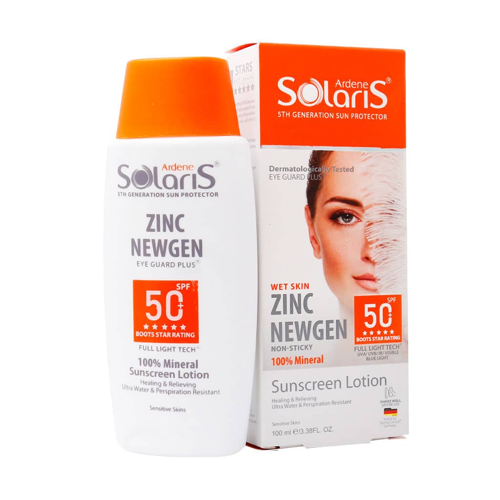 لوسیون ضد آفتاب فیزیکال زینک نیوژن SPF50 سولاریس آردن لوسیون ضد آفتاب فیزیکال زینک نیوژن SPF50 سولاریس آردن
