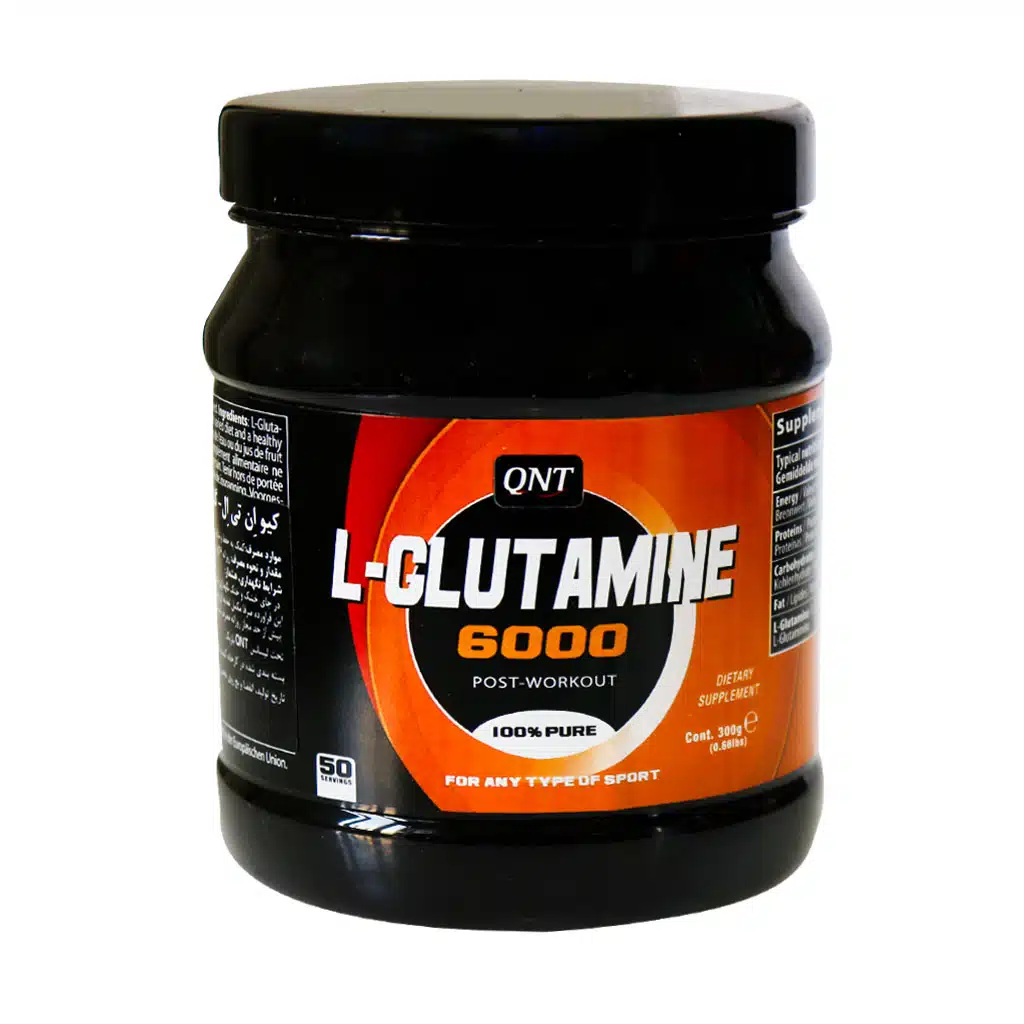 QNT-L-Glutamine-6000-300-g.jpg پودر ال گلوتامین 6000 کیو ان تی 300 گرم - تصویر 1