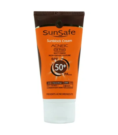 کرم ضد آفتاب SPF50 پوست چرب سان سیف