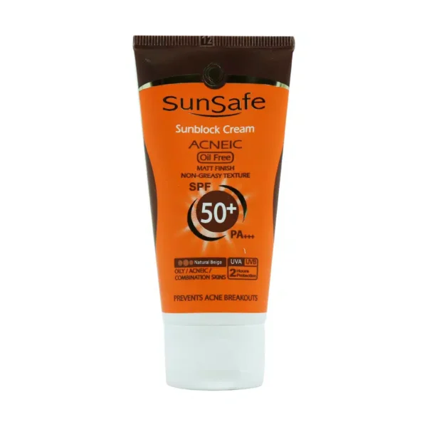 کرم ضد آفتاب SPF50 پوست چرب سان سیف