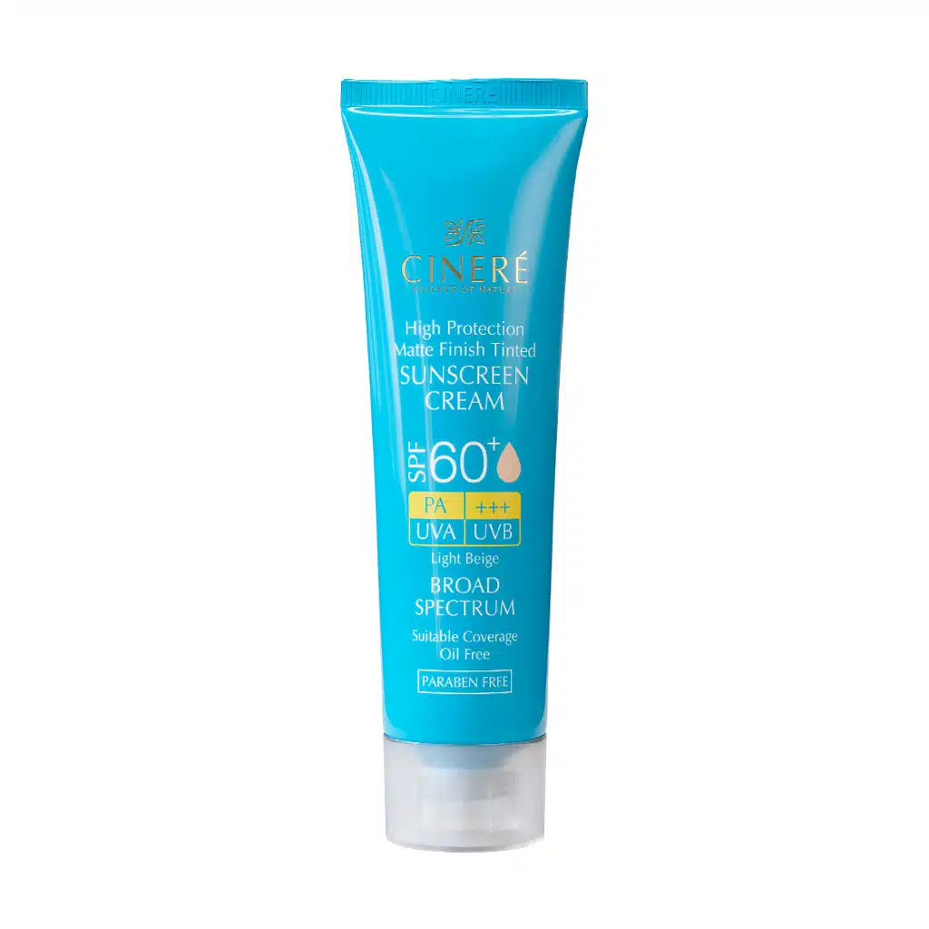 کرم ضد آفتاب رنگی SPF60 سینره فاقد چربی کرم ضد آفتاب رنگی SPF60 سینره فاقد چربی