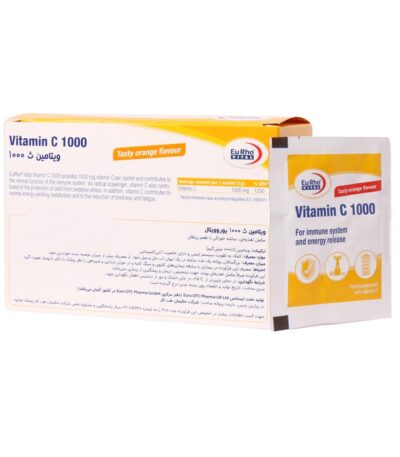 ساشه ویتامین C 1000 میلی گرم یوروویتال