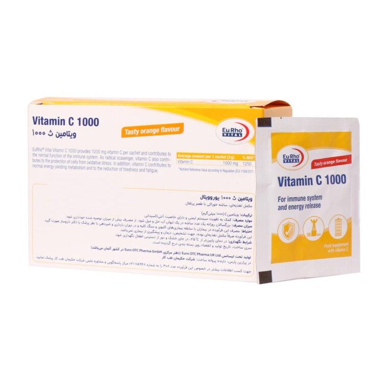 ساشه ویتامین C 1000 میلی گرم یوروویتال